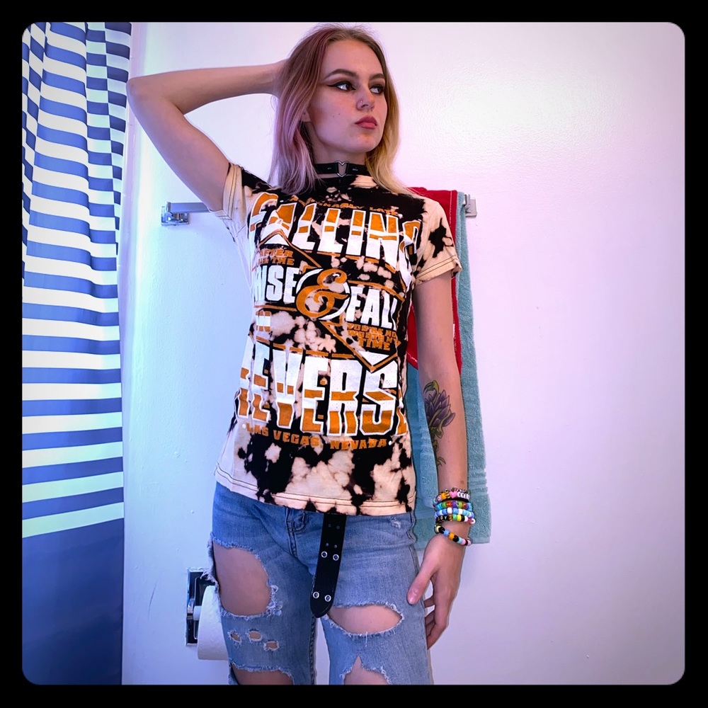 Falling In Reverse tie dye band merch